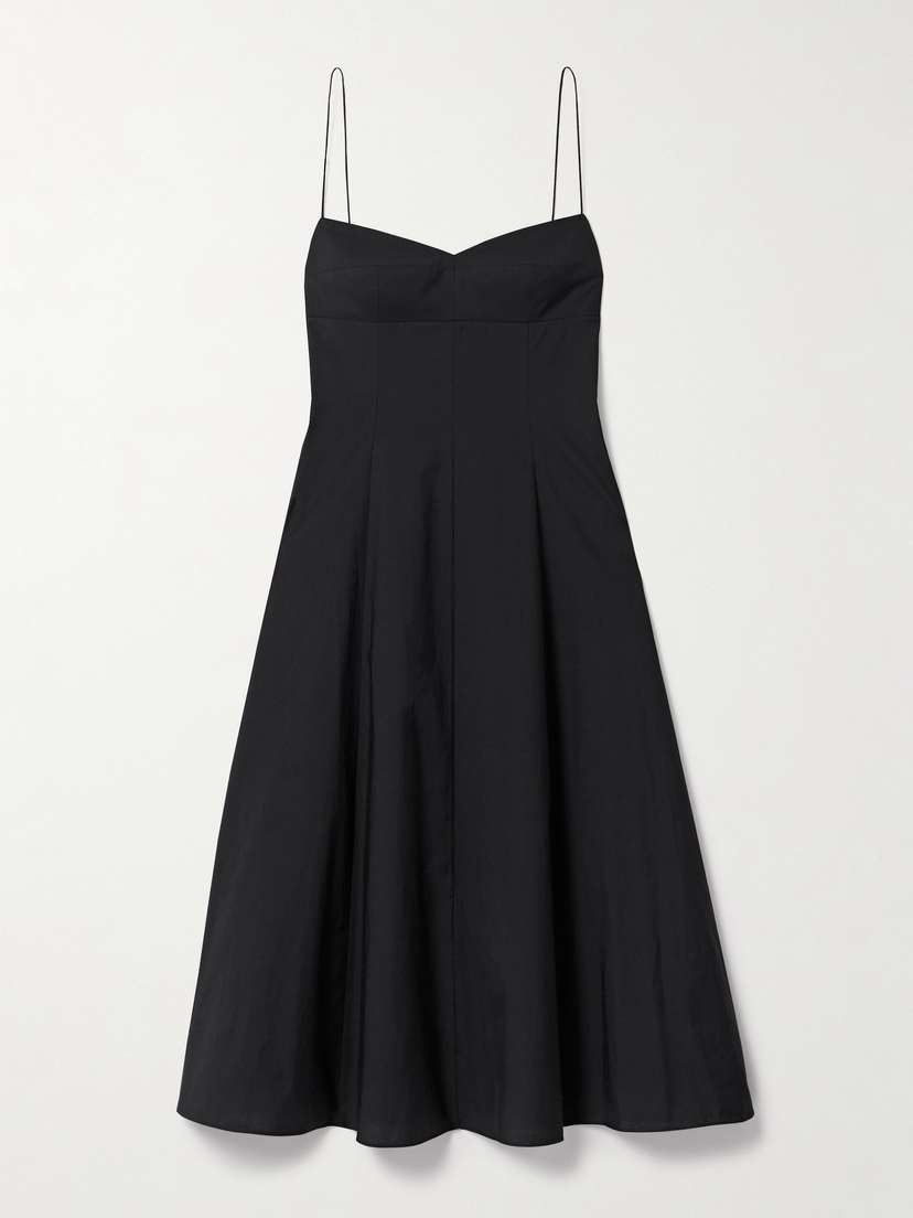 Khaite Isabella Cotton-canvas Midi Dress