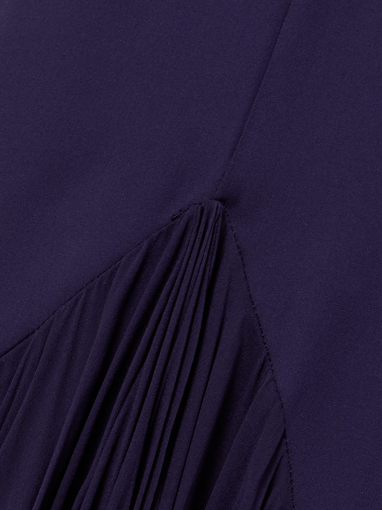 Khaite Candita Scarf-detailed Pleated Silk-georgette Maxi Dress