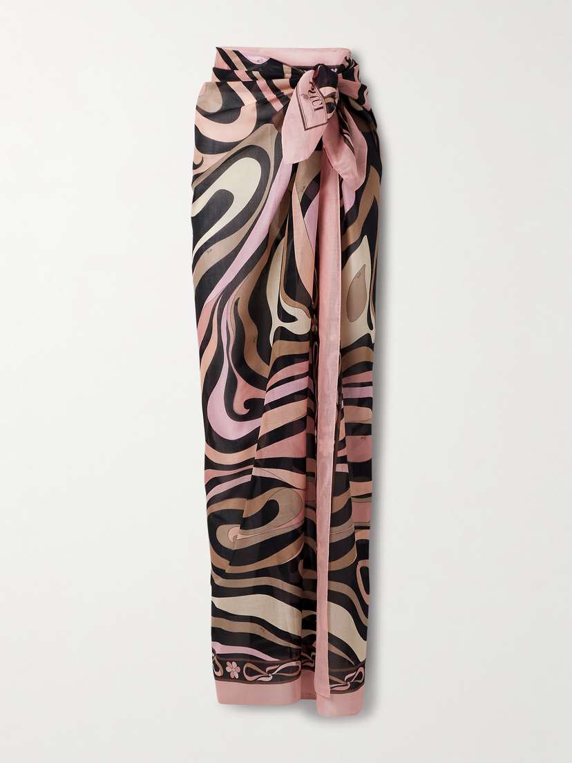 PUCCI Printed Cotton-voile Pareo