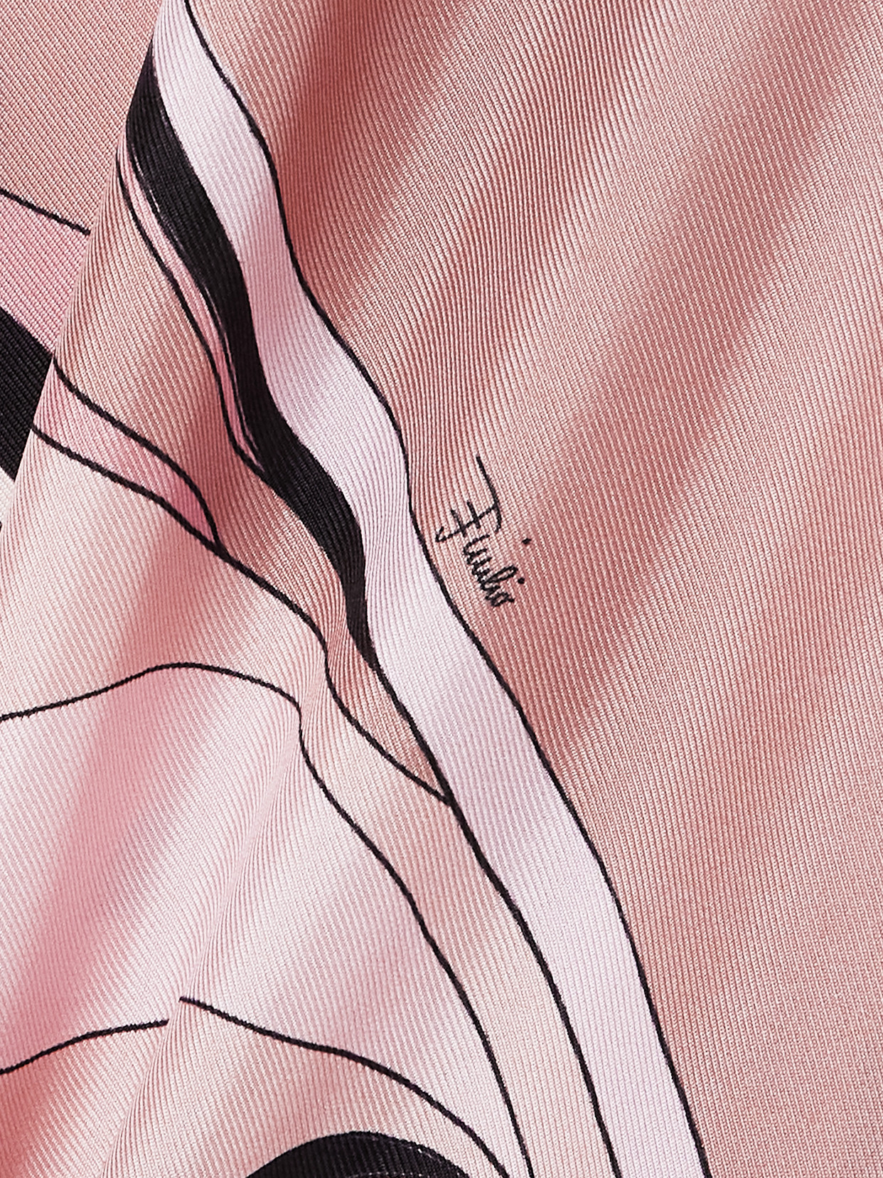 Pucci Silk Twill Orchidee Print Trousers In Pink