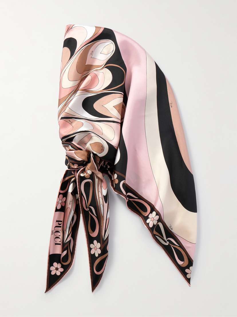 PUCCI Printed Silk-twill Scarf