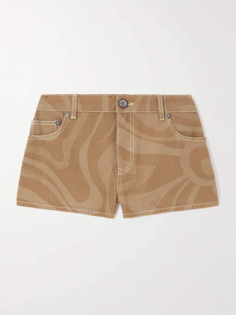 PUCCI Printed Cotton-canvas Shorts