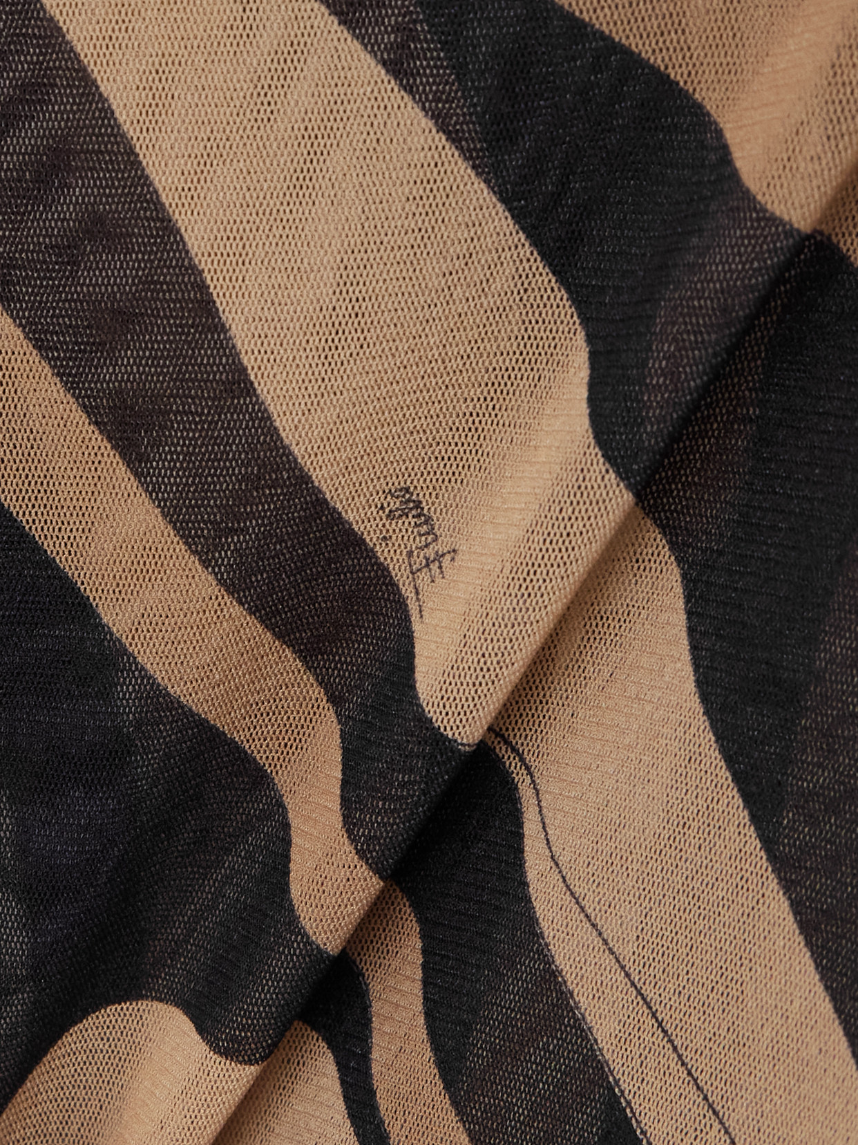 Pucci Abstract Pattern Tulle Dress In Black