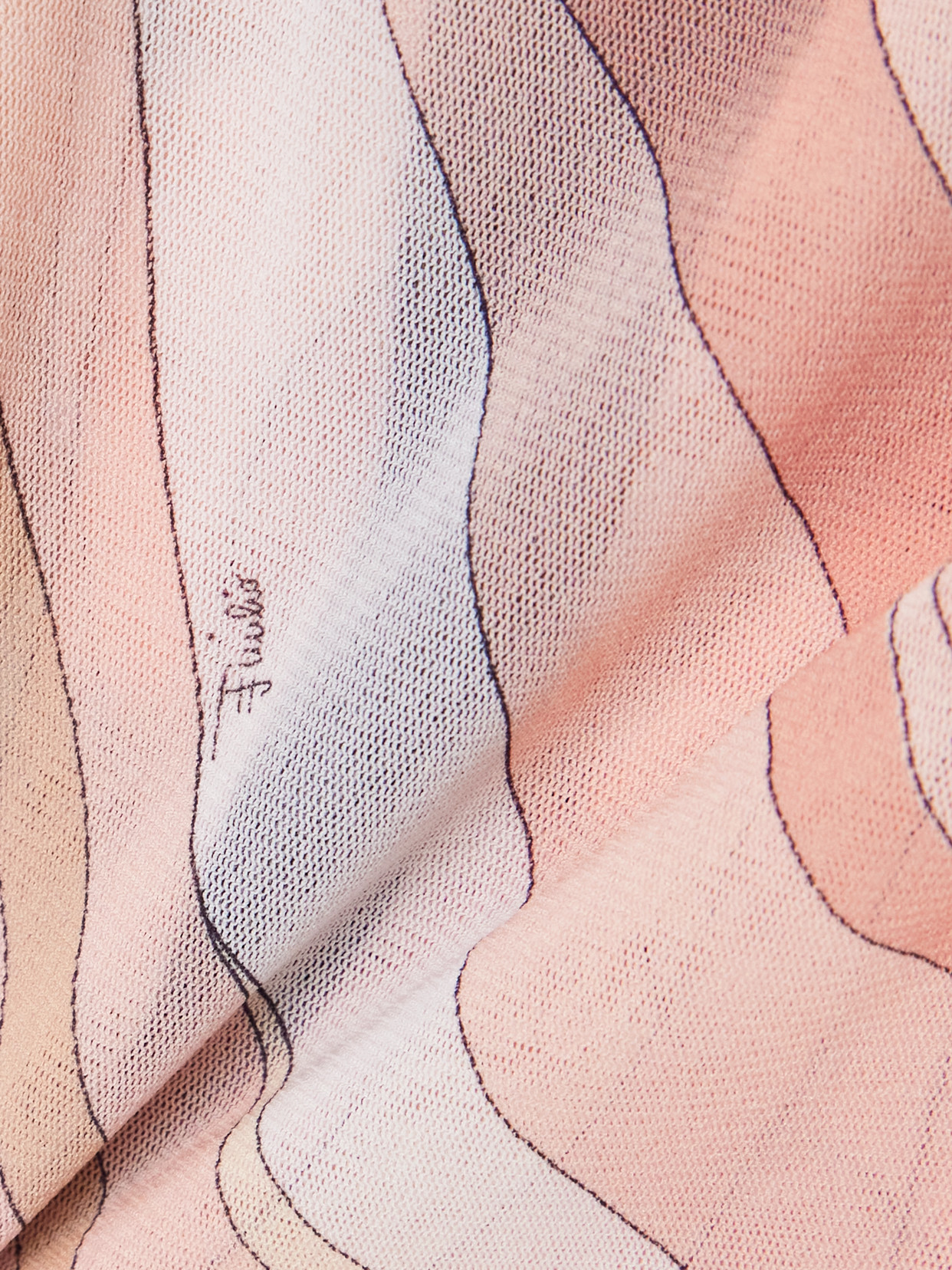 Pucci Printed Mesh Maxi Dress In Pink