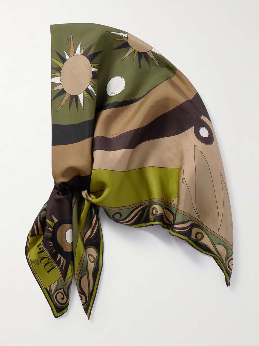 PUCCI Printed Silk-twill Scarf