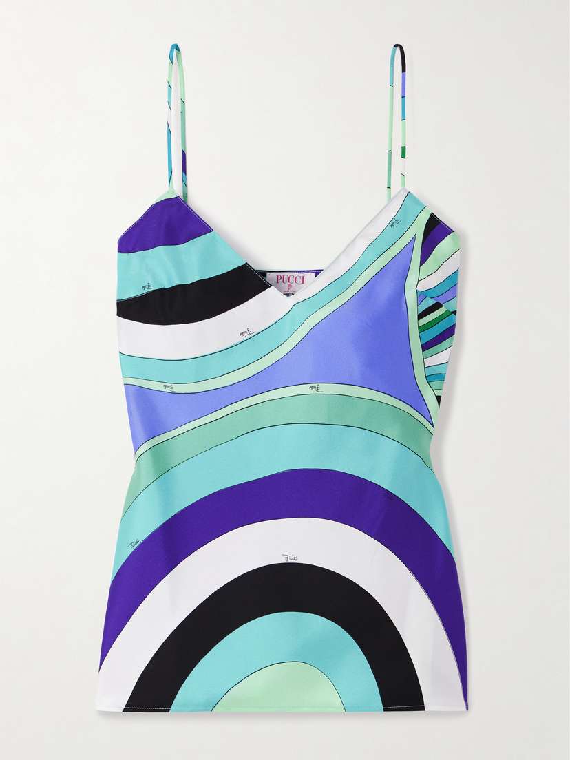 PUCCI Printed Silk-twill Camisole - Women's Clothing