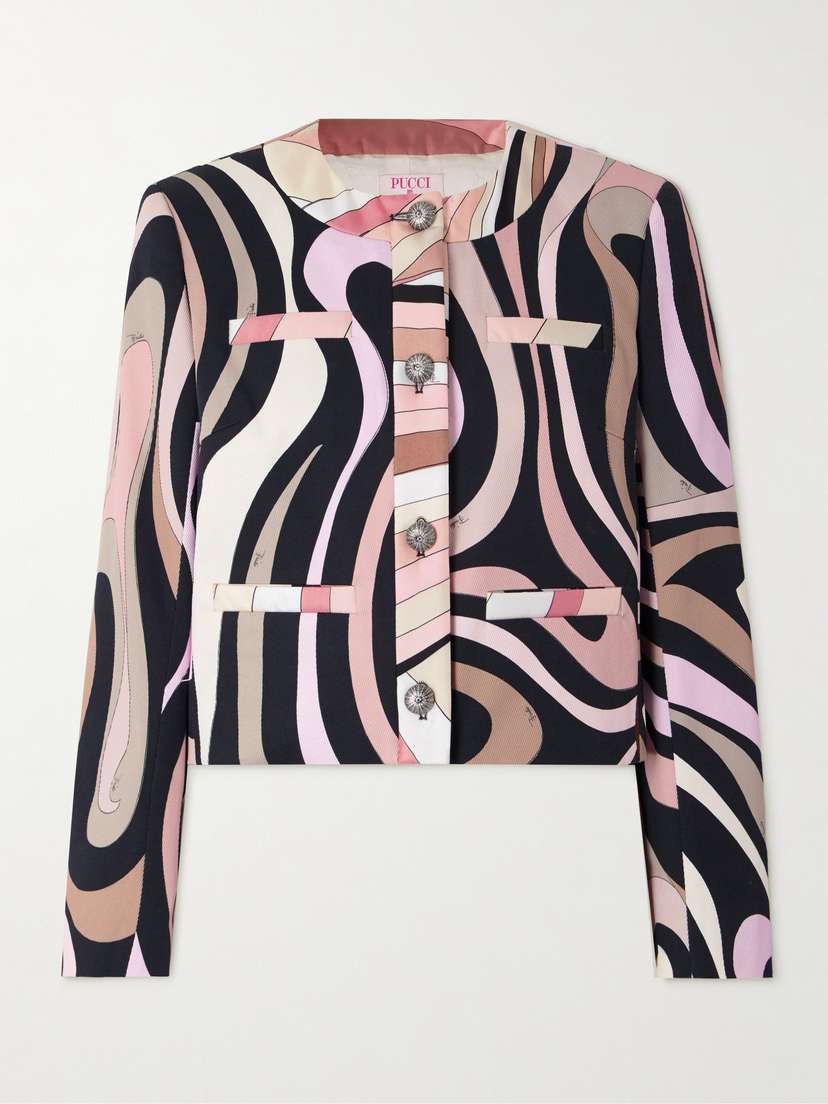 PUCCI Printed Cotton-blend Gabardine Jacket