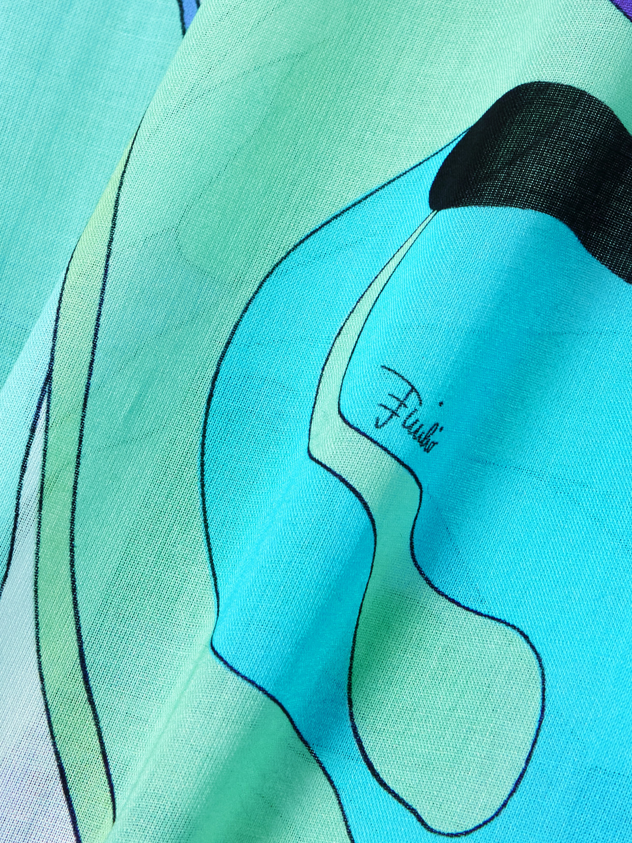 Pucci Oversized Printed Cotton-muslin Shirt In Blue