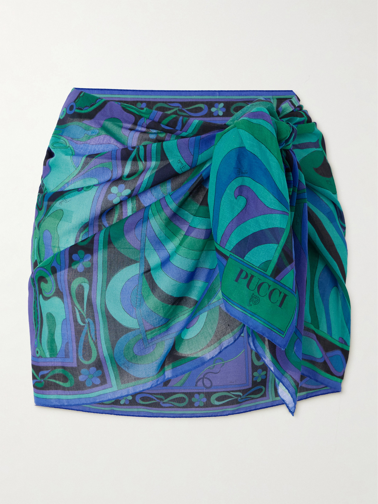 Pucci Printed Cotton-voile Pareo