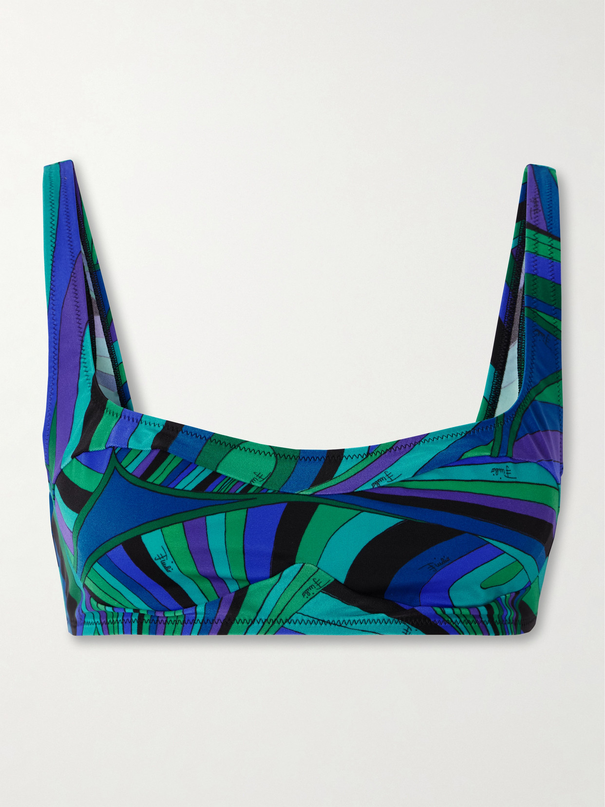 Pucci Printed Bikini Top