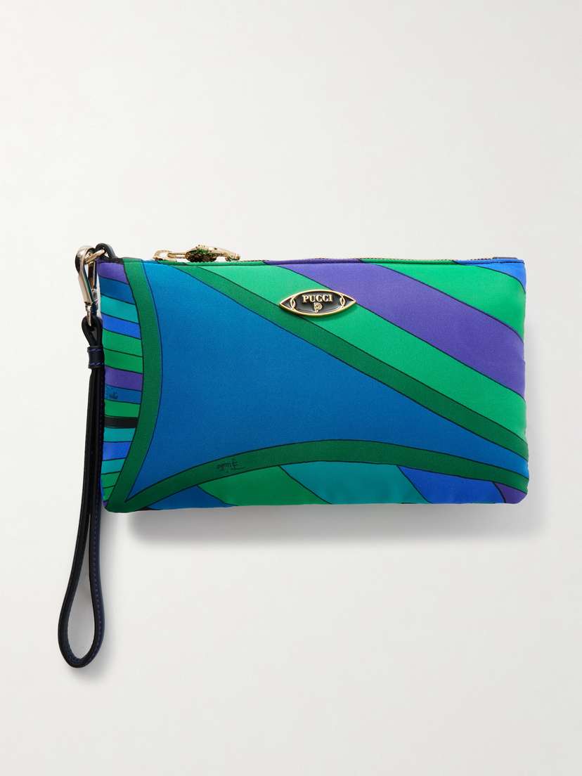 PUCCI Printed Shell Clutch