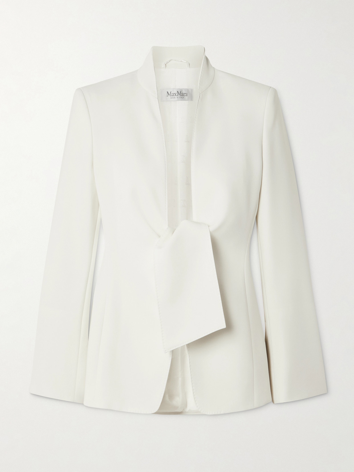 Max Mara Ghiotto Tie-front Cady Blazer