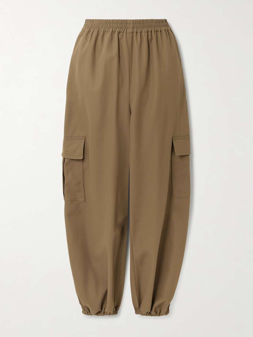 Max Mara Glauco Cotton-twill Tapered Pants