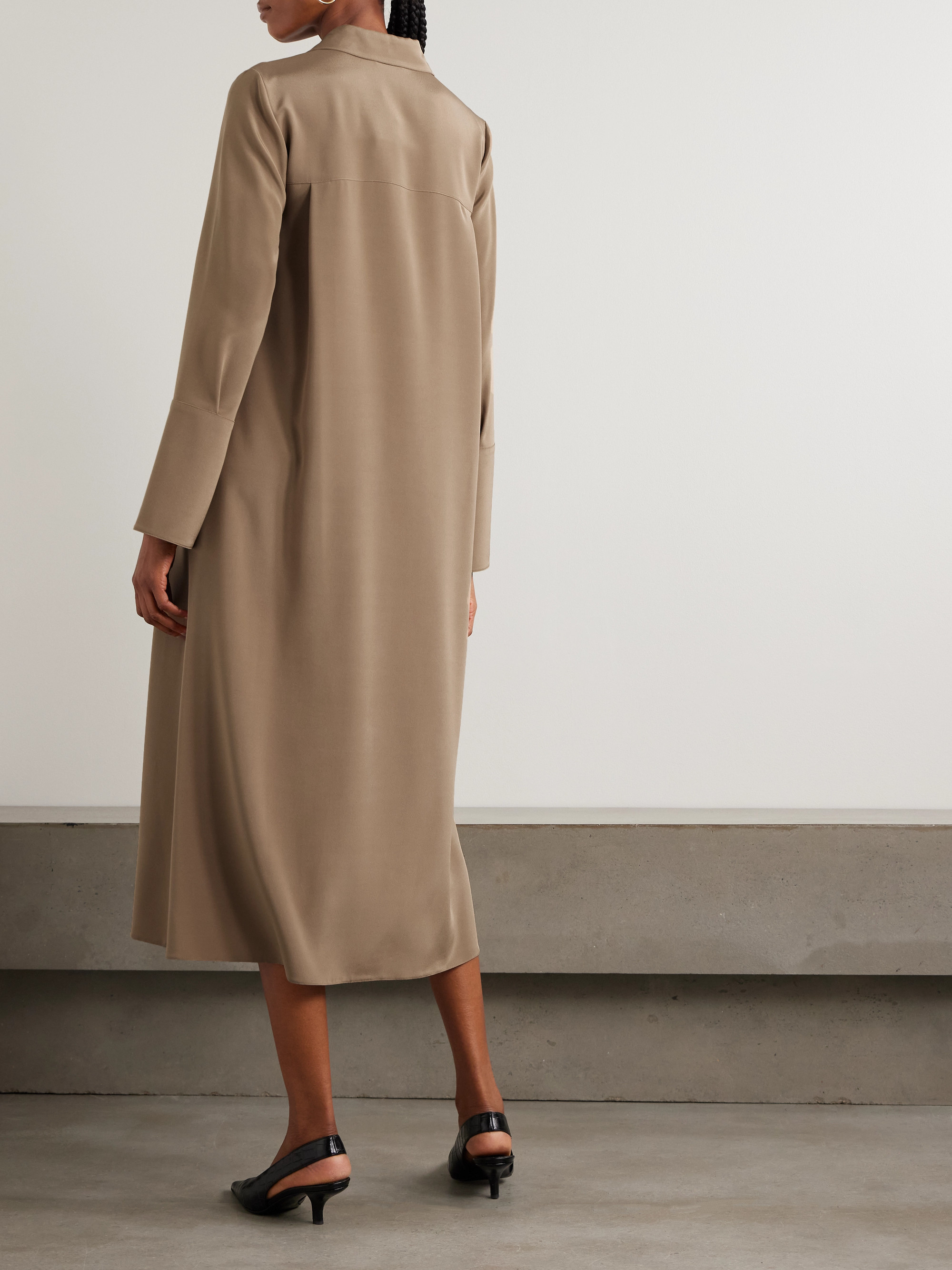OSSOLA SILK MIDI DRESS