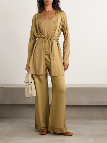 Max Mara Danza belted knitted cardigan