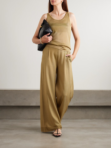 Max Mara Gordon stretch-knit wide-leg pants