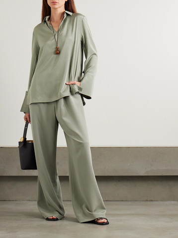 Max Mara Dover stretch-silk shirt