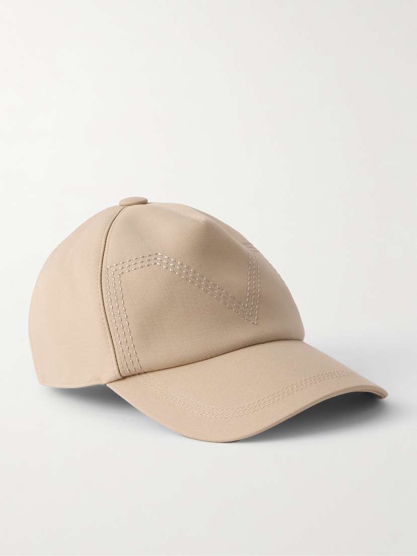 Max Mara Embroidered Cotton-twill Baseball Cap