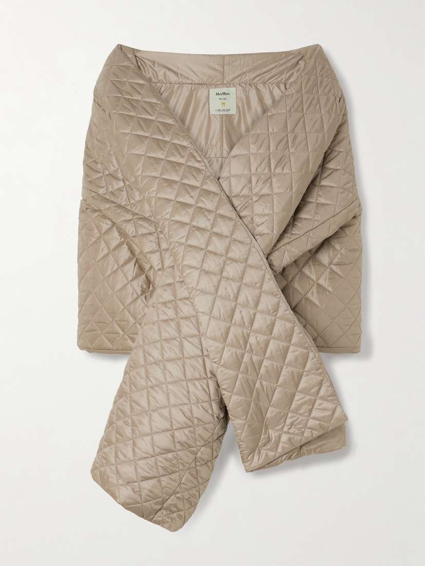 Max Mara — The Cube Susanna quilted shell scarf