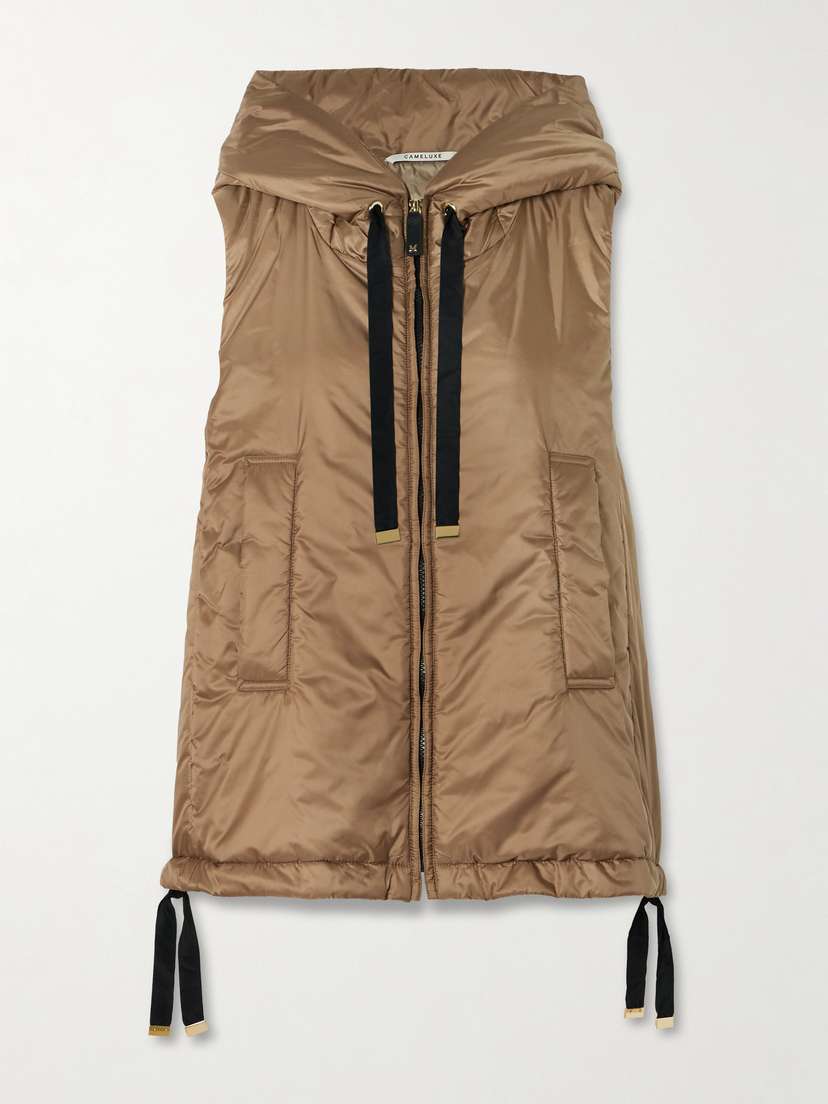 Max Mara The Cube Hooded Padded Shell Vest