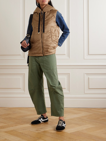 Max Mara The Cube hooded padded shell vest