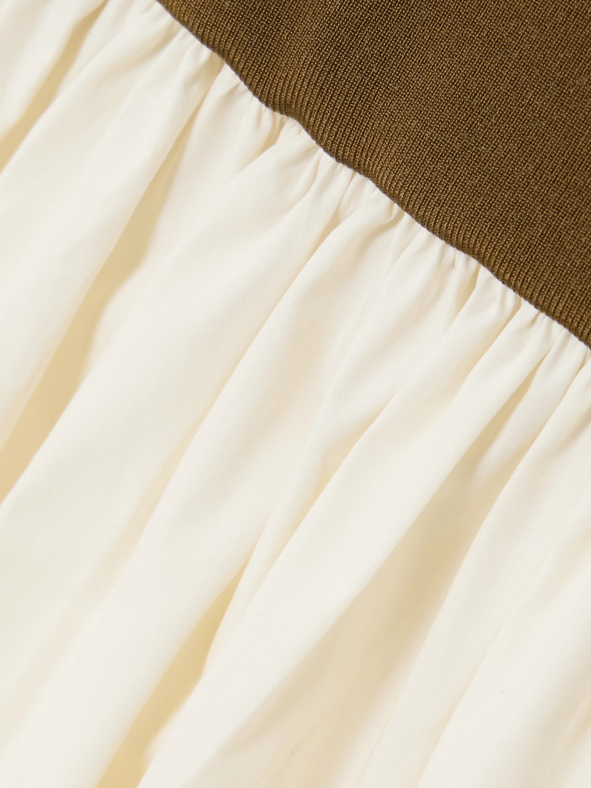 Esse Studios Stretch-knit and silk-crepe maxi dress