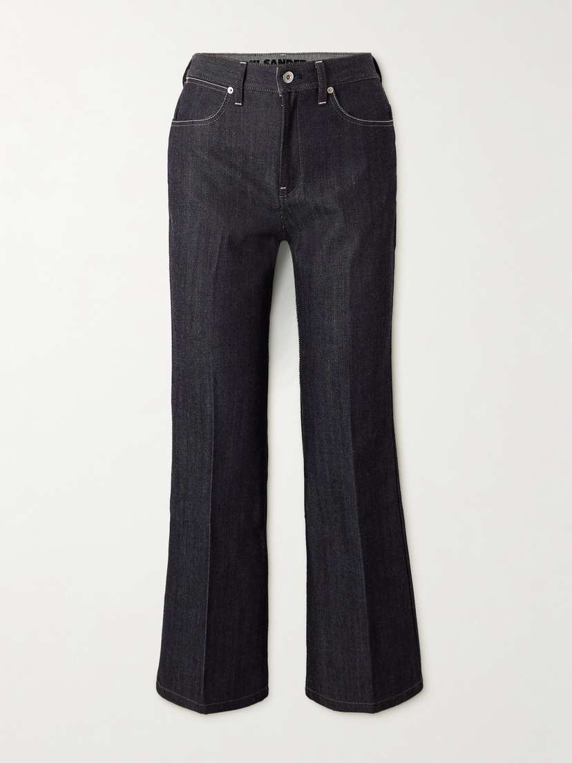 Jil Sander Cropped High-rise Flared Jeans