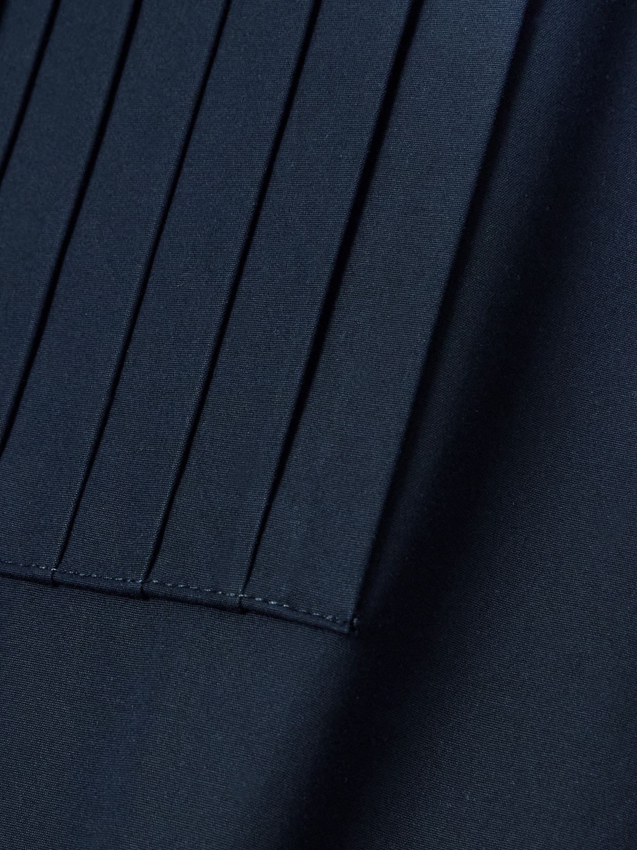 Pintucked Cotton-Poplin Shirt