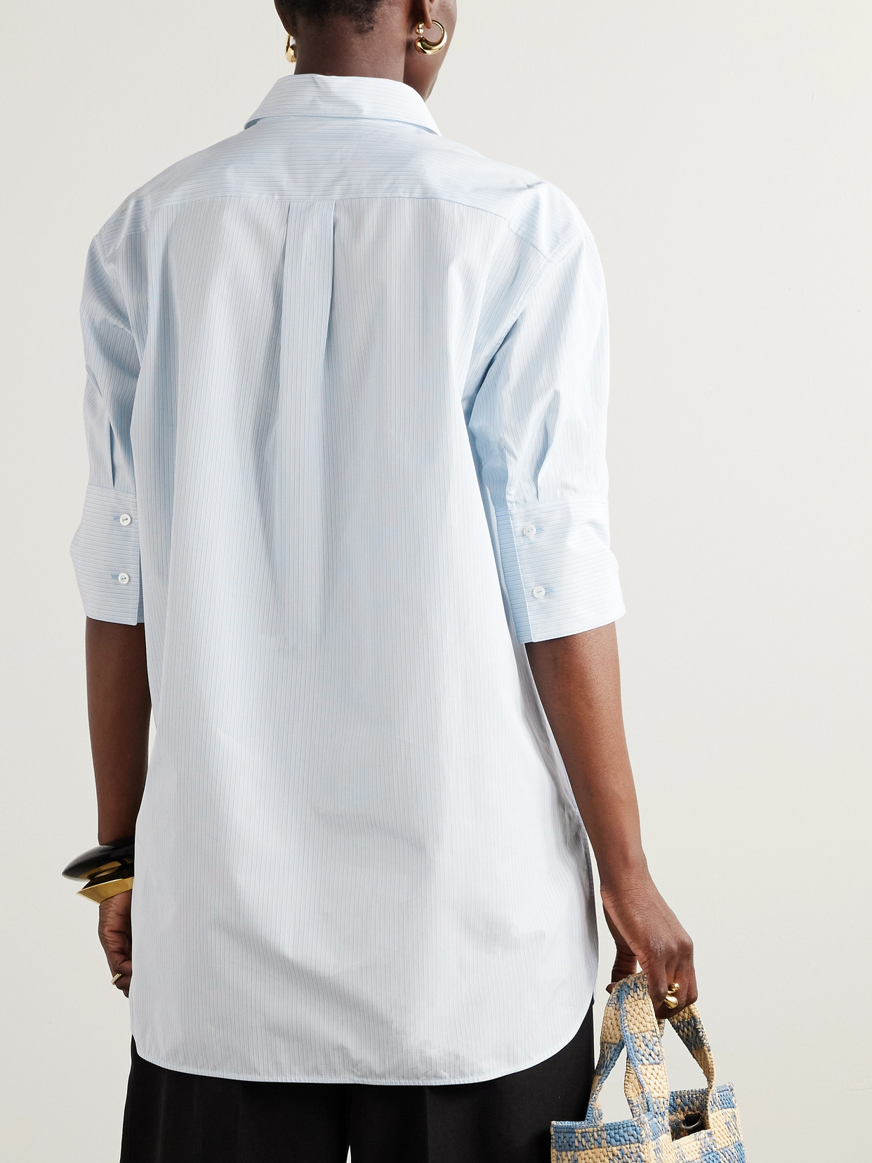 Striped Cotton-Poplin Shirt