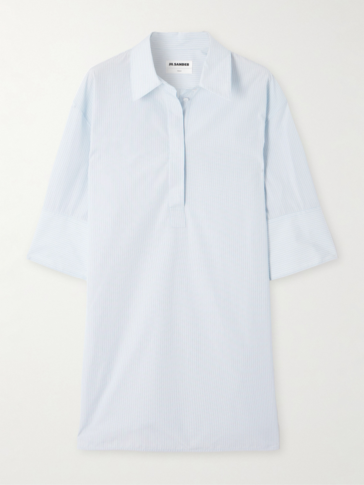 Jil Sander Striped Cotton-poplin Shirt