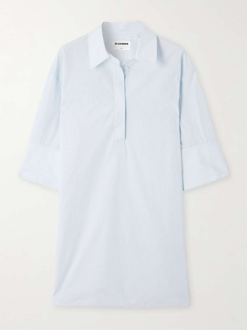 Jil Sander Striped Cotton-poplin Shirt