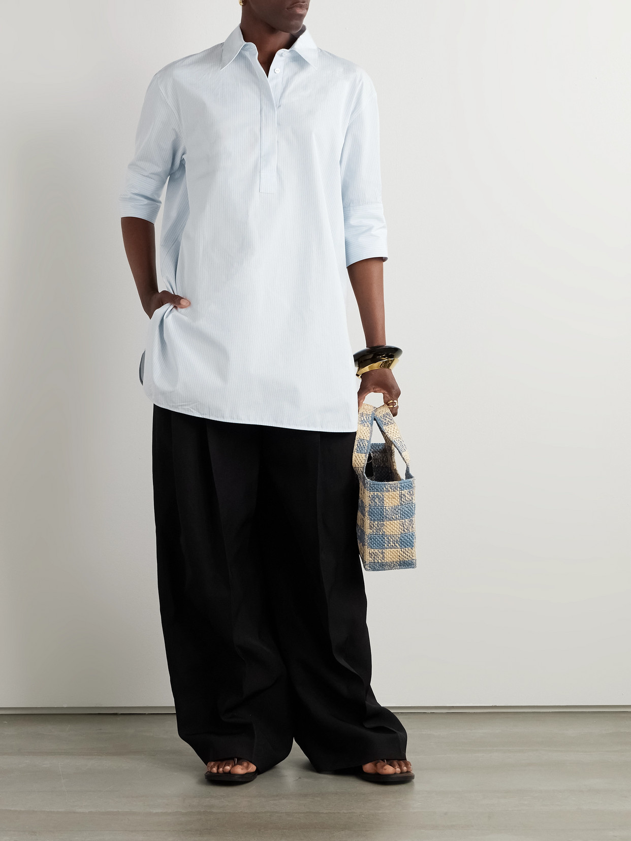 Striped Cotton-Poplin Shirt