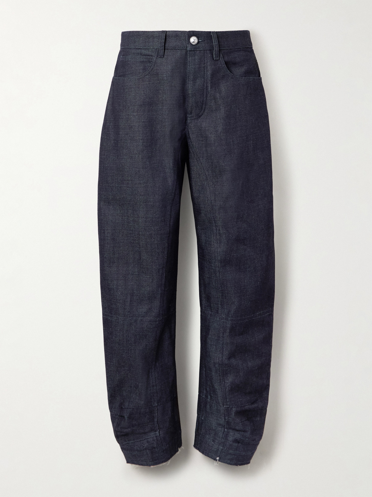 Jil Sander Mid-rise Barrel-leg Jeans In Blue