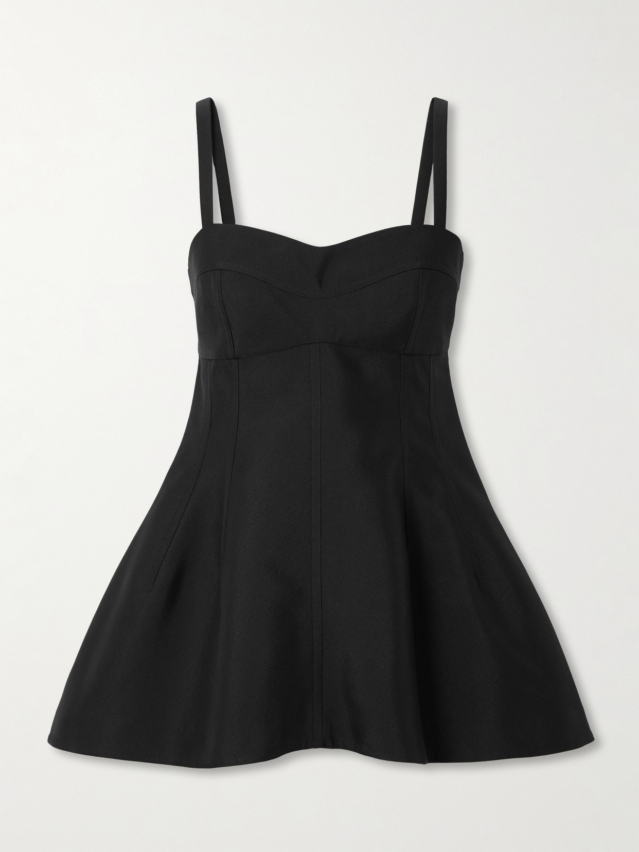 Jil Sander Poplin Bustier Top In Black