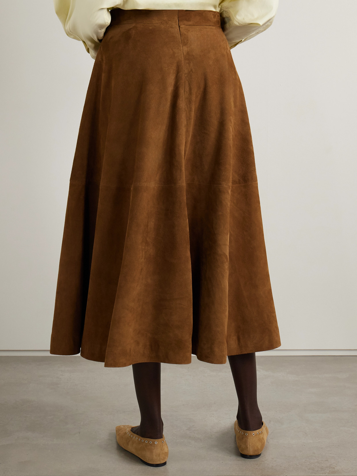 Rohe Suede Midi Skirt