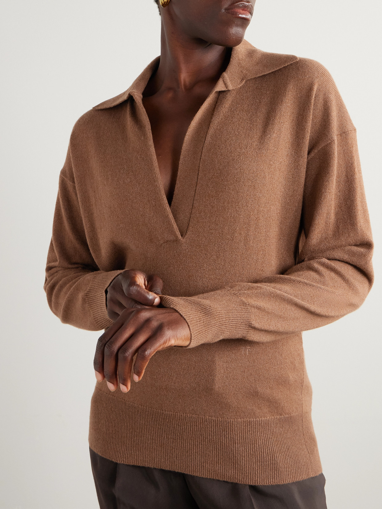 Cashmere Polo Sweater