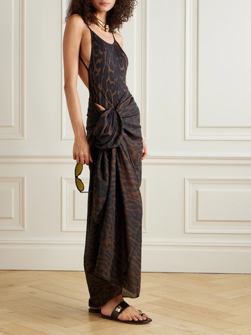 Tom Ford Leopard-print swimsuit