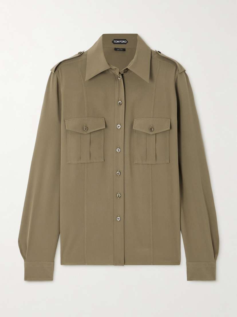 Tom Ford Silk Crepe De Chine Shirt