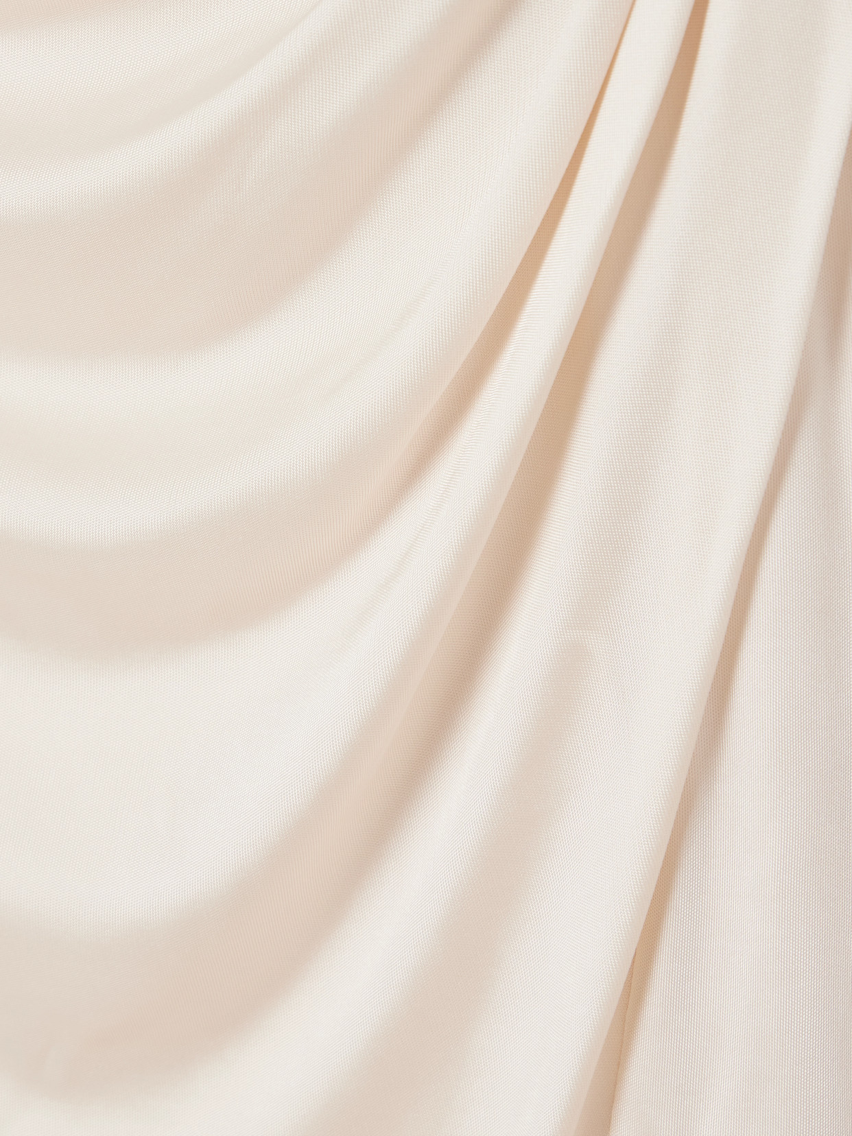 Tom Ford One-shoulder Paneled Ruched Satin-jersey Halterneck Gown In Neutral