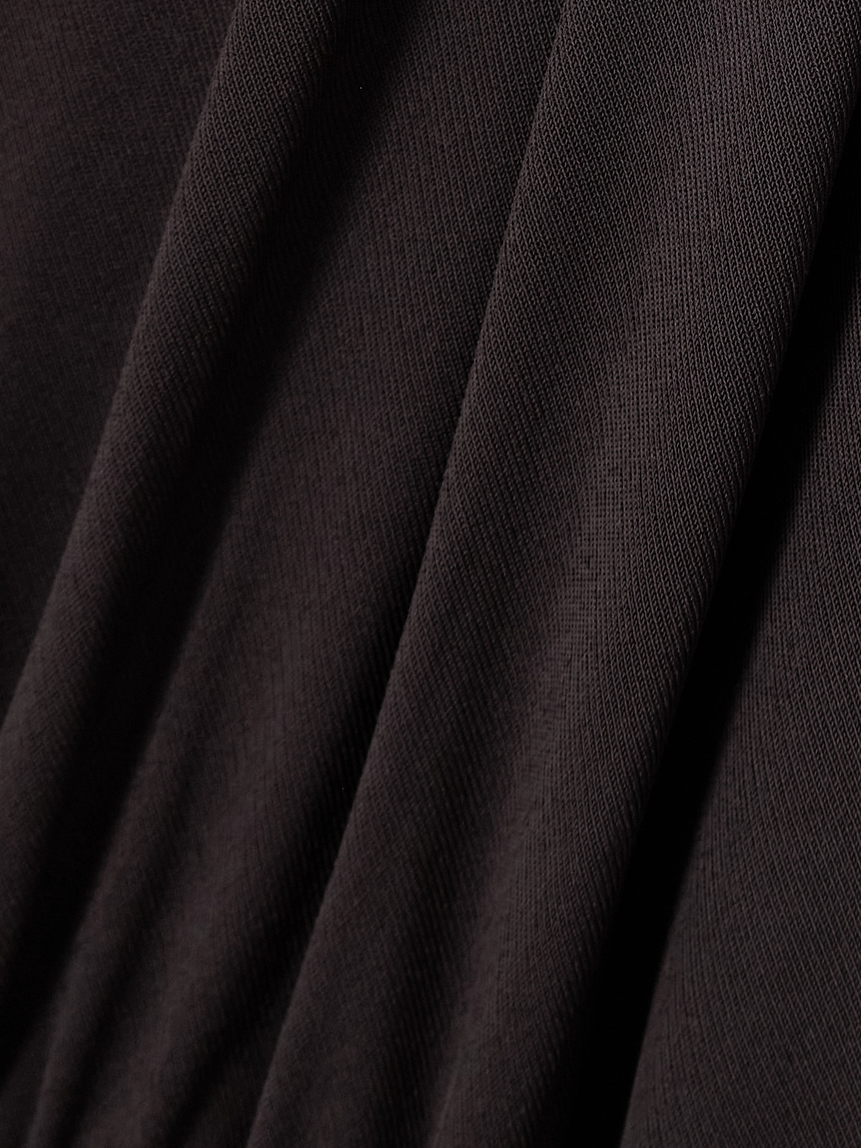 Tom Ford Asymmetric Draped Embellished Jersey Midi Dress In Black