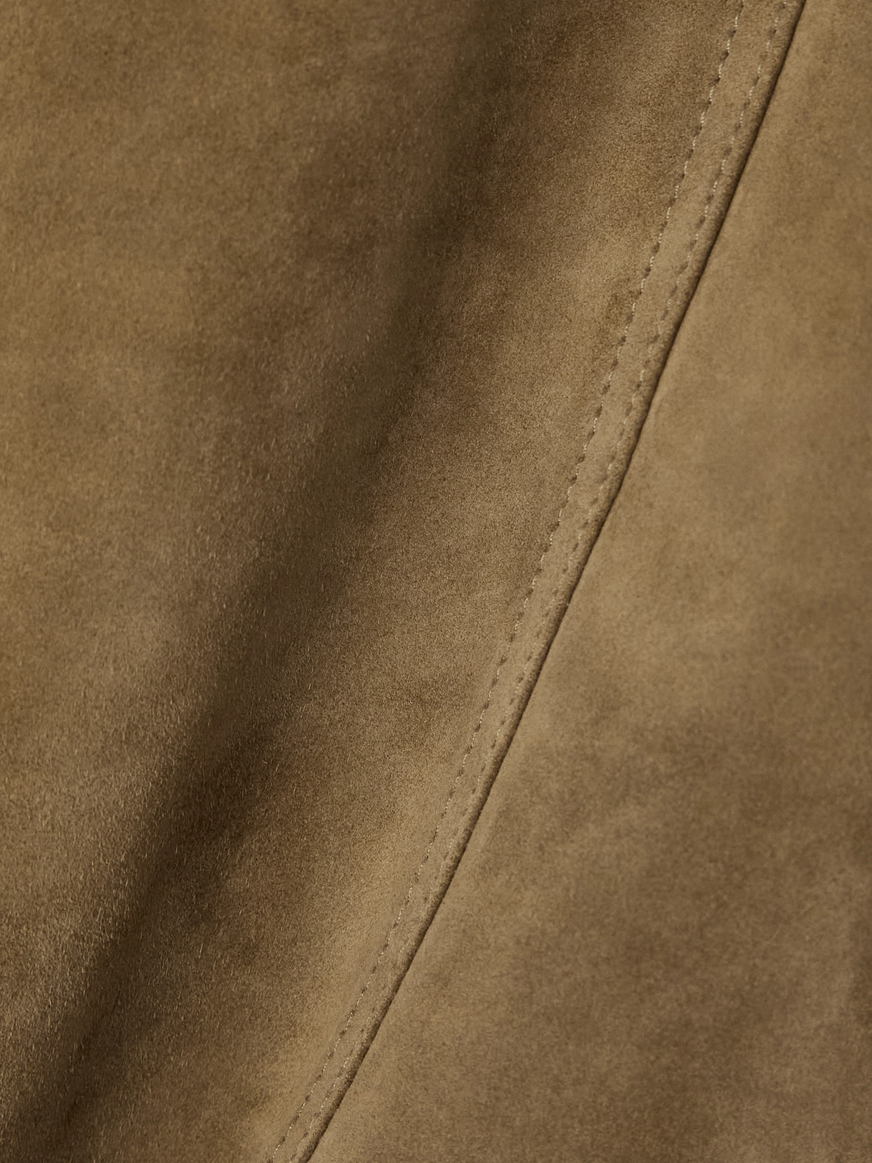 Tom Ford Suede Pencil Skirt In Brown