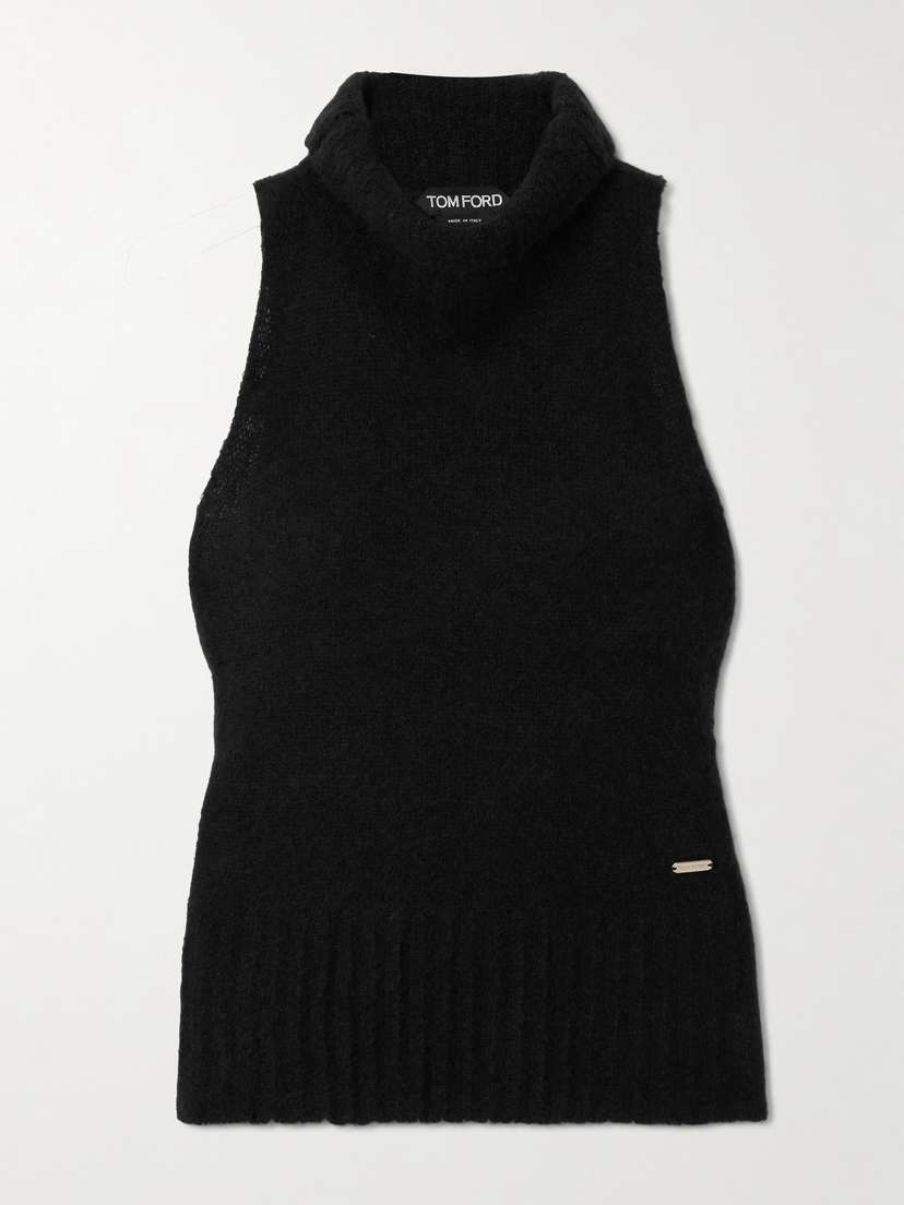Tom Ford Cashmere And Silk-blend Turtleneck Top