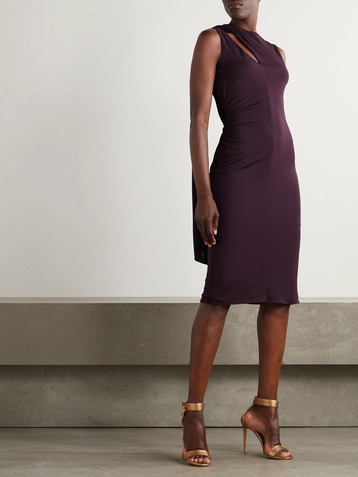 Tom Ford Draped cutout jersey dress