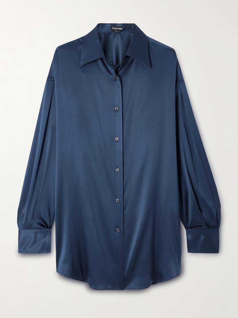 Tom Ford Oversized Stretch-silk Satin Shirt