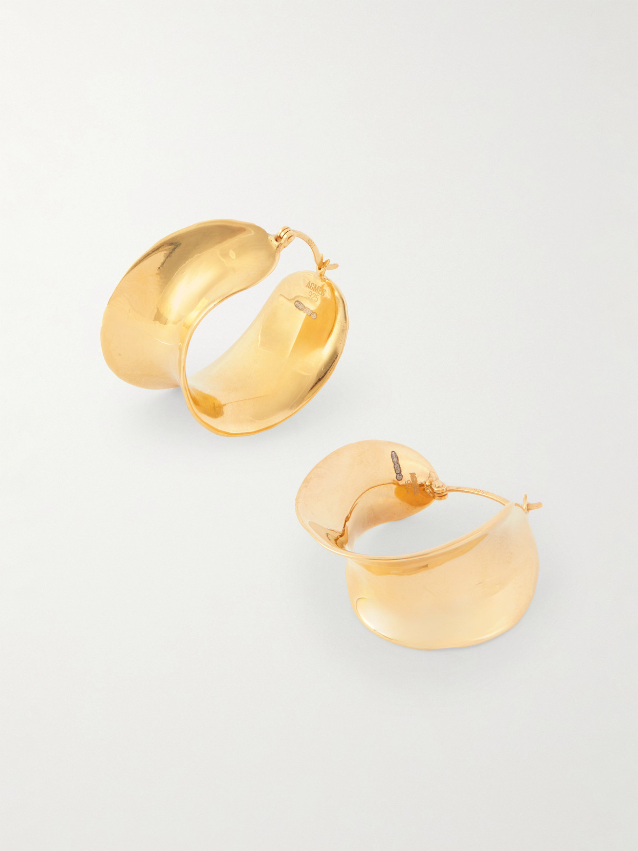 Agmes Laila Gold Vermeil Hoop Earrings