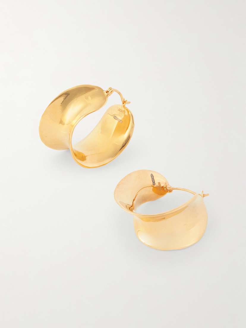 AGMES Laila Gold Vermeil Hoop Earrings