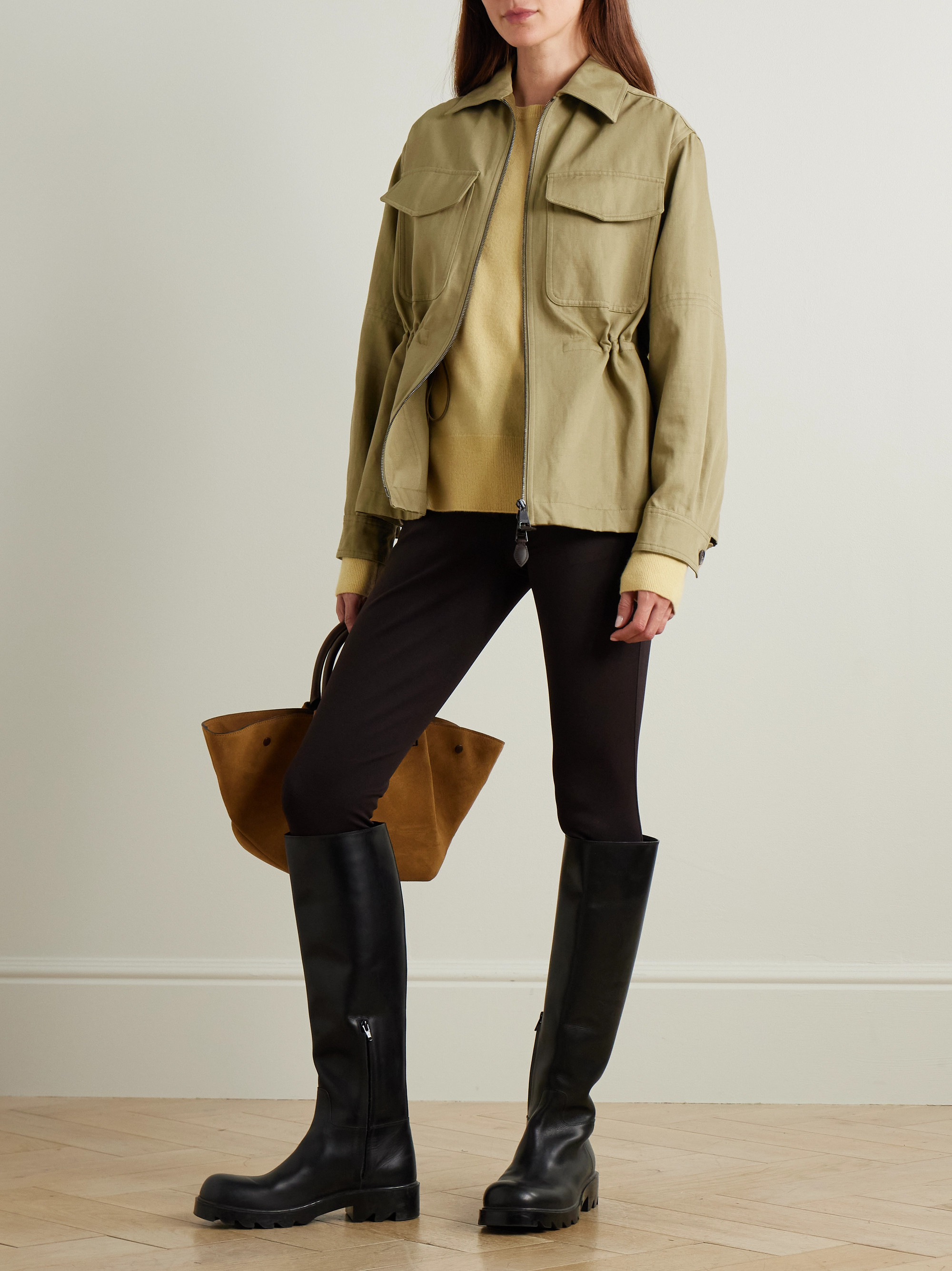 Purdey Stretch-twill leggings thumbnail