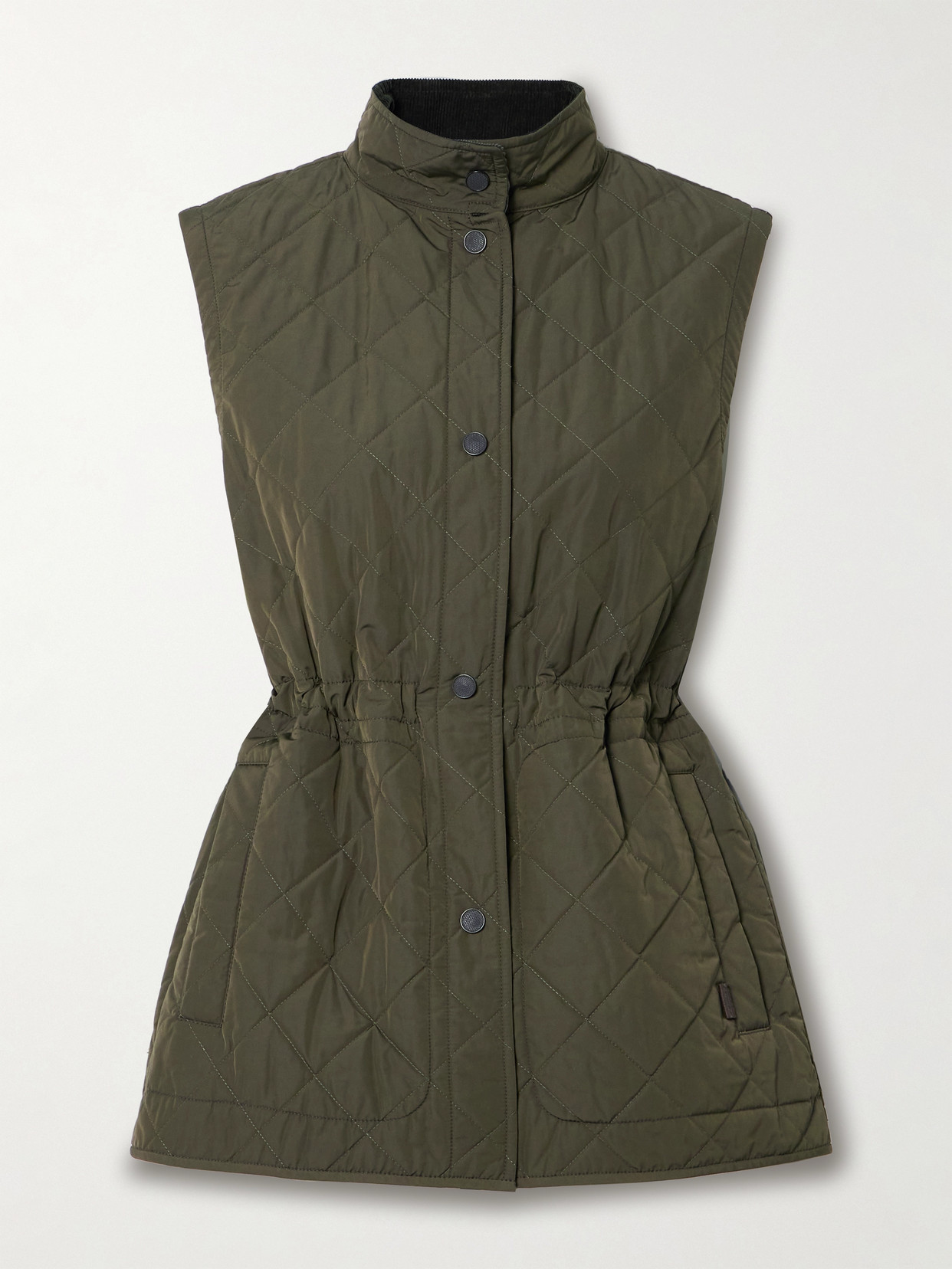 Purdey Quilted Shell Waistcoat In Green