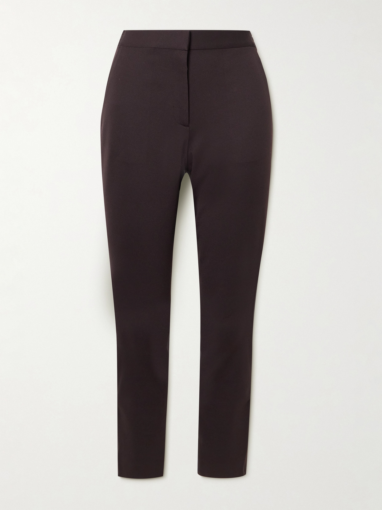 Purdey Stretch-twill Leggings In Brown