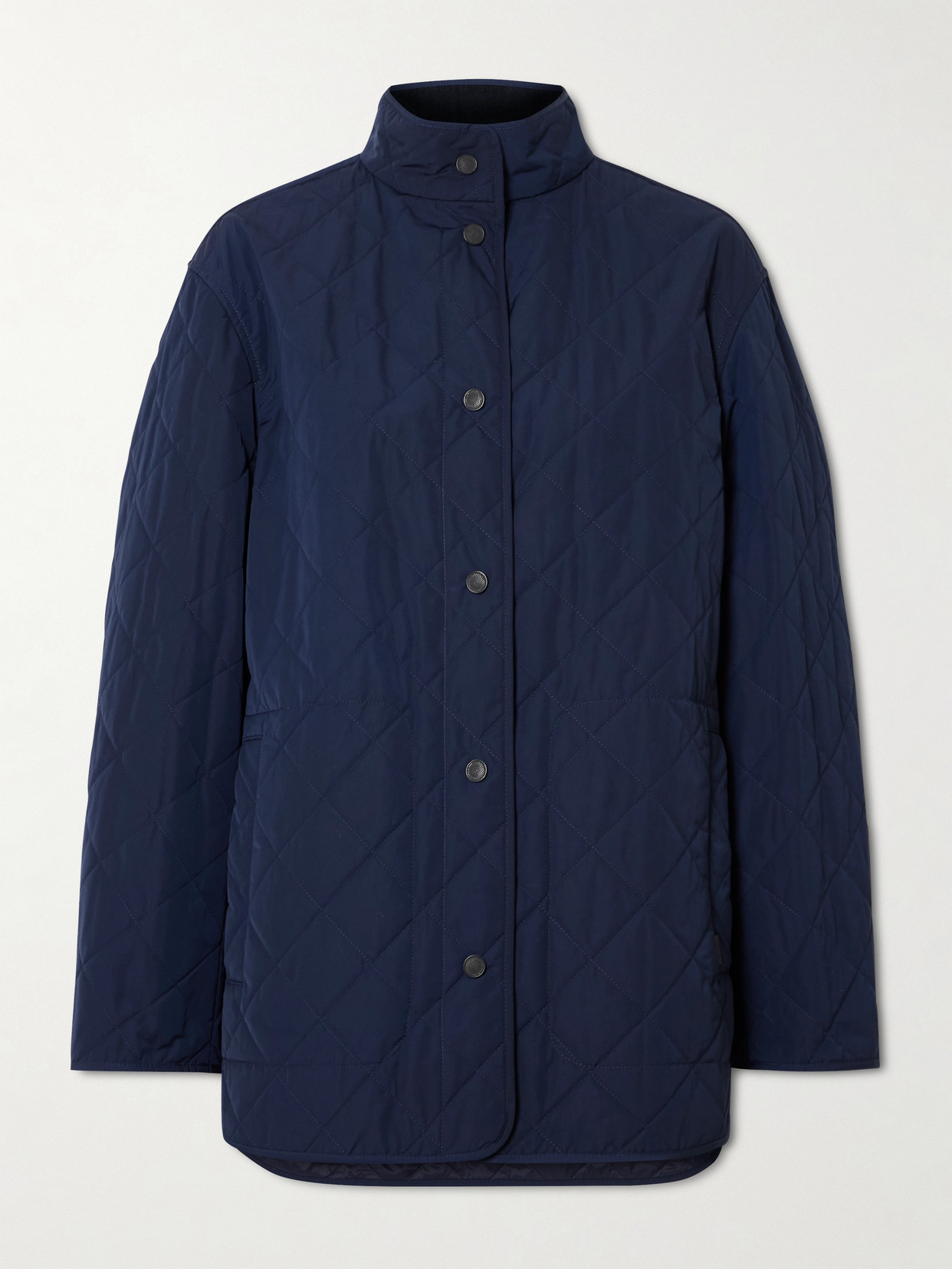 Purdey Quilted Shell Jacket In Blue